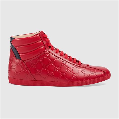 blue and red gucci shoes metallic back